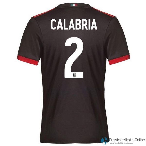 AC Milan Trikot Ausweich Calabria 2017-18 Fussballtrikots Günstig